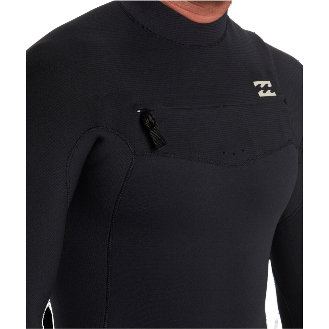 2025 Billabong Hombres Revolution Natural 5/4mm Chest Zip Neopreno ABYW100269 - Black